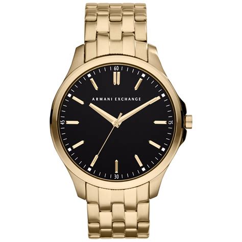 reloj armani exchange dorado hombre